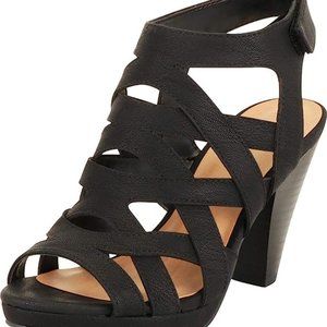 womens shoes heels sandals with straps black size 10 dressy casual dress shoes